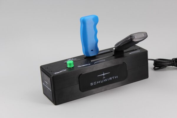 il_fullxfull.8019336942_s8ed-1.jpg Schuwirth glider control joystick - control box with blue handle and USB cable