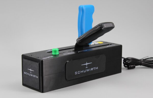 il_fullxfull.8019339678_3vp1-1.jpg Schuwirth glider control joystick - rectangular control panel with green knob